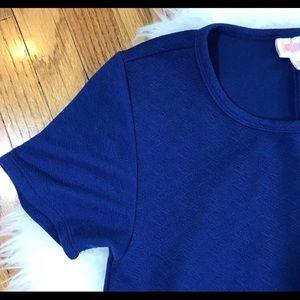 Lularoe Blue Textured Carly